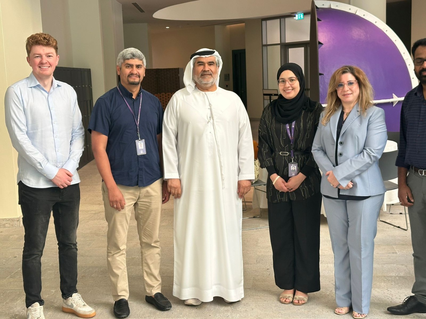 The organizing team with the UAE Ministry of Education representative