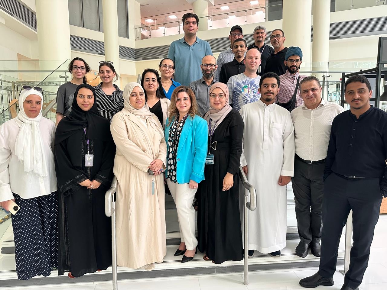Teachers and Academy faculty gathered during the Year One intensive at NYU Abu Dhabi in June 2025