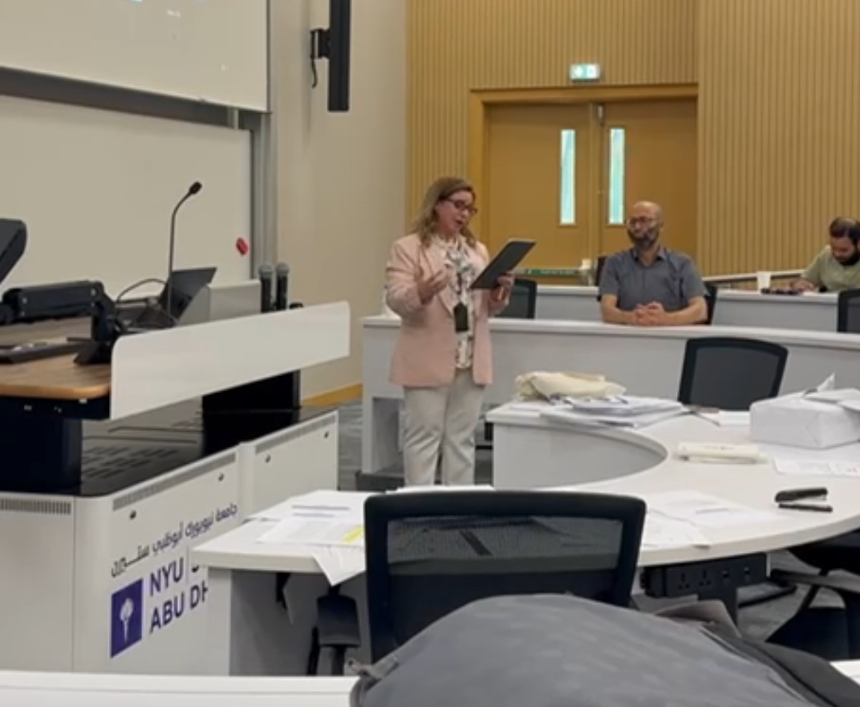 A live mathematics session during the Academy's Year One intensive at NYU Abu Dhabi